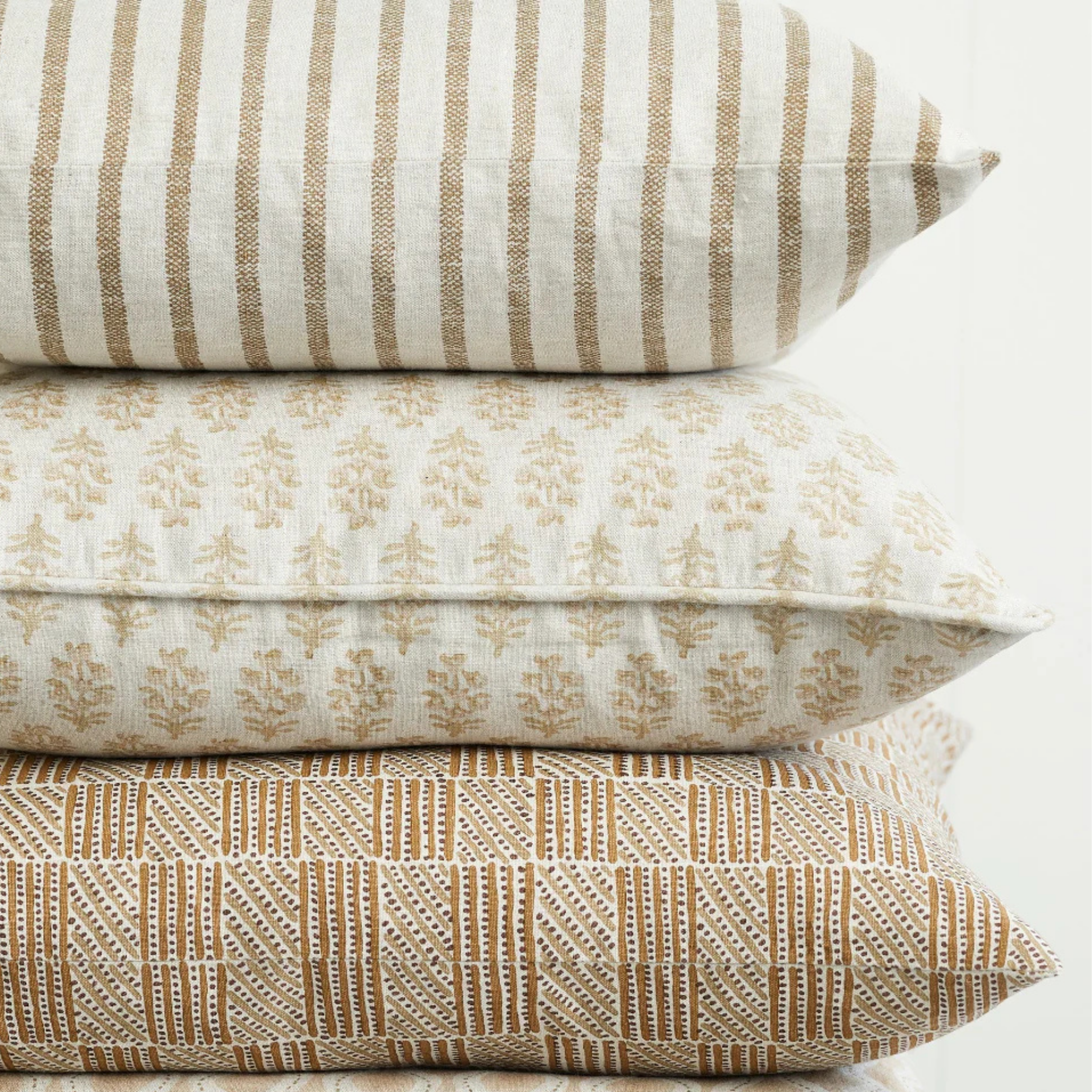 Kythira Washed Pista Linen Cushion