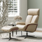 Space 5500 Recliner Chair and Stool by IMG