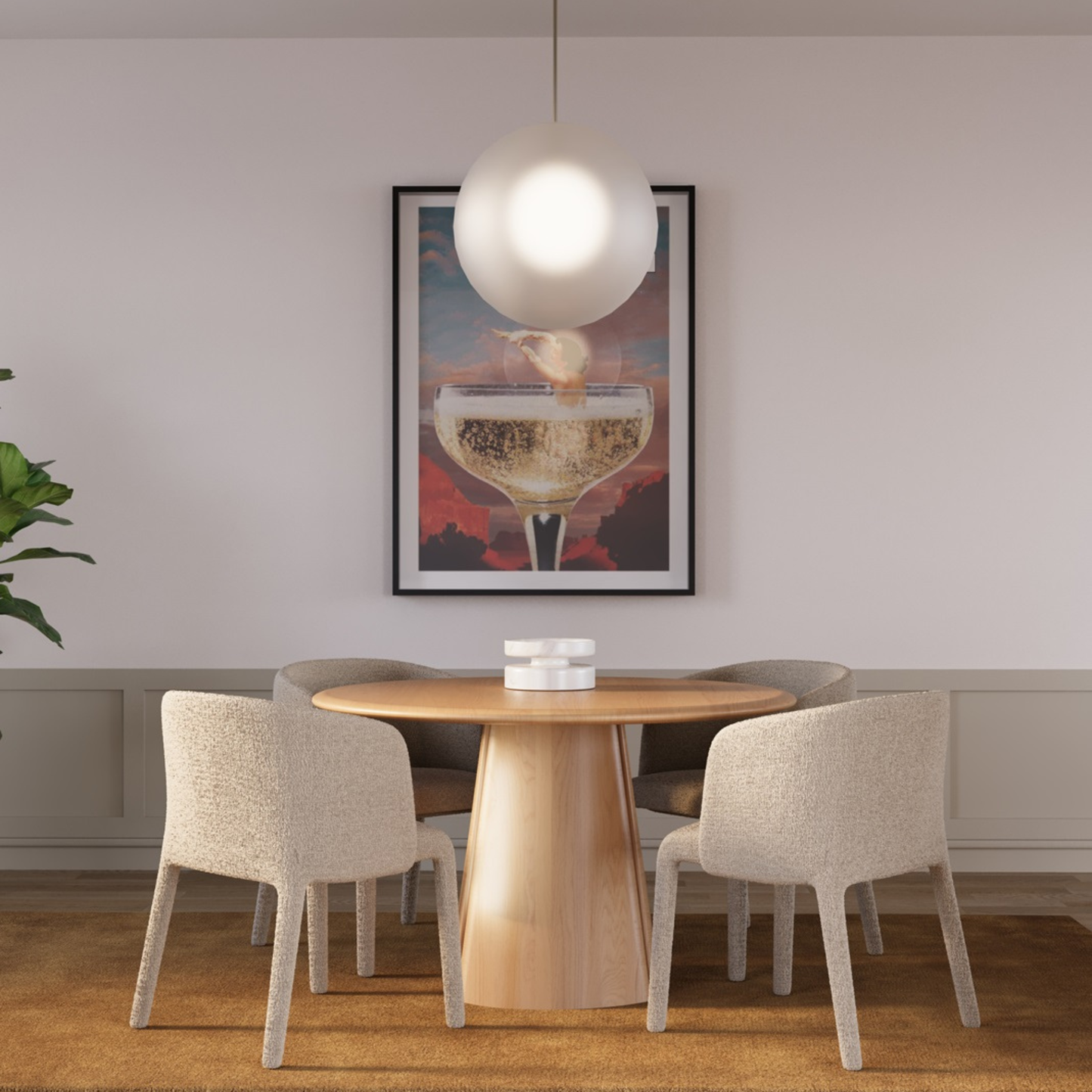 Lucelle Round Dining Table