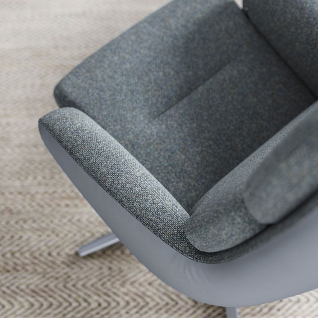 Lyra Recliner Chair with Ottoman by IMG