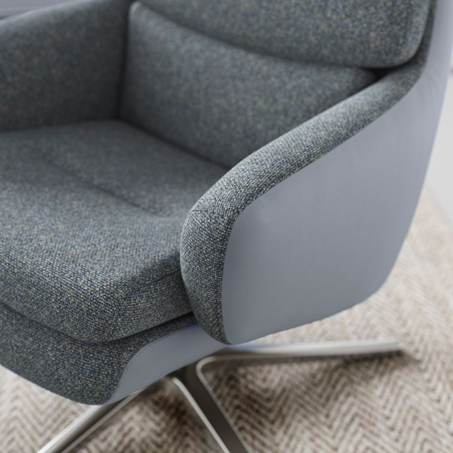 Lyra Recliner Chair with Ottoman by IMG