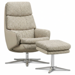 Lyra Recliner Chair with Ottoman by IMG