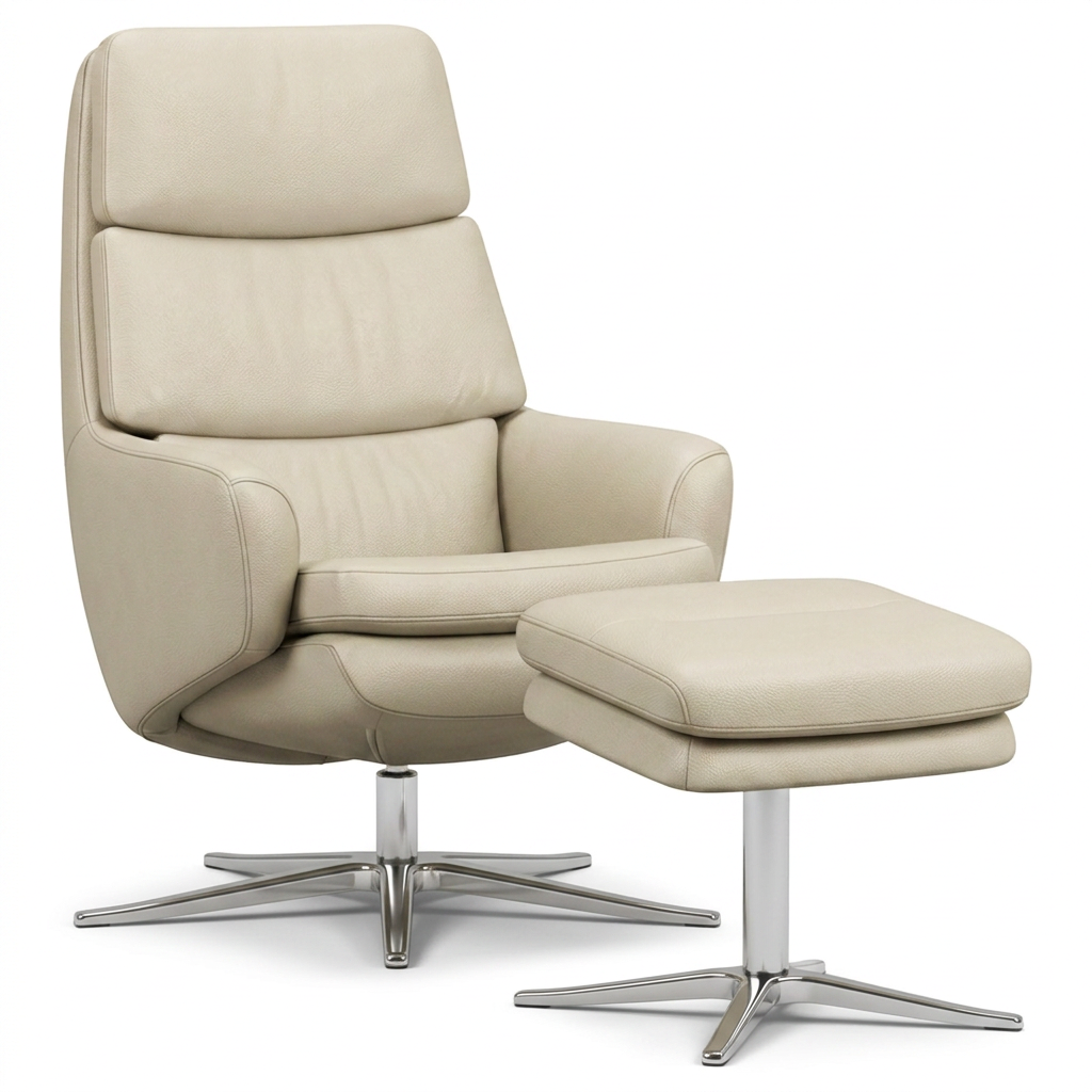 Lyra Recliner Chair with Ottoman by IMG