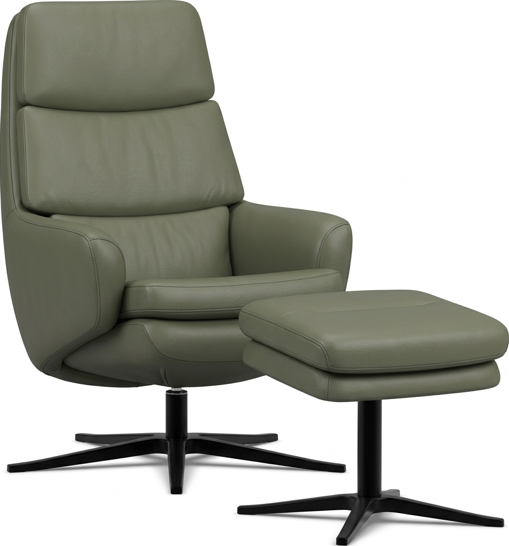 Lyra Recliner Chair with Ottoman by IMG