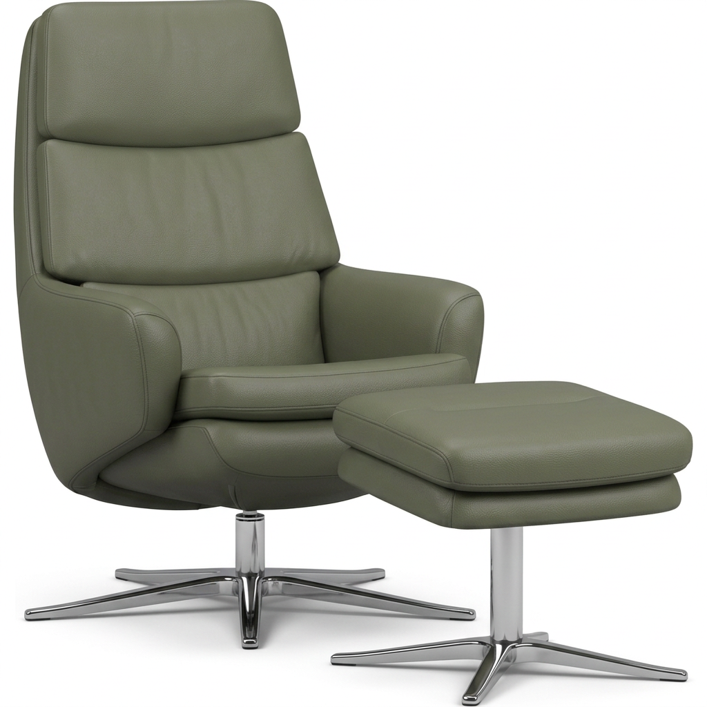 Lyra Recliner Chair with Ottoman by IMG