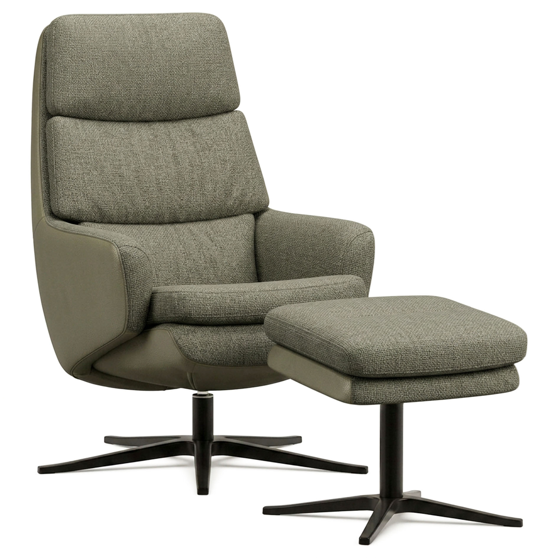Lyra Recliner Chair with Ottoman by IMG