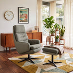 Lyra Recliner Chair with Ottoman by IMG