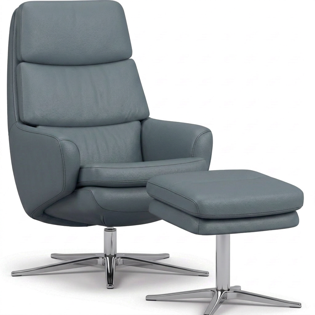 Lyra Recliner Chair with Ottoman by IMG