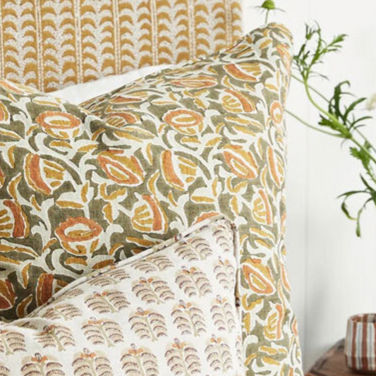 Marbella Eucalypt Linen Cushion
