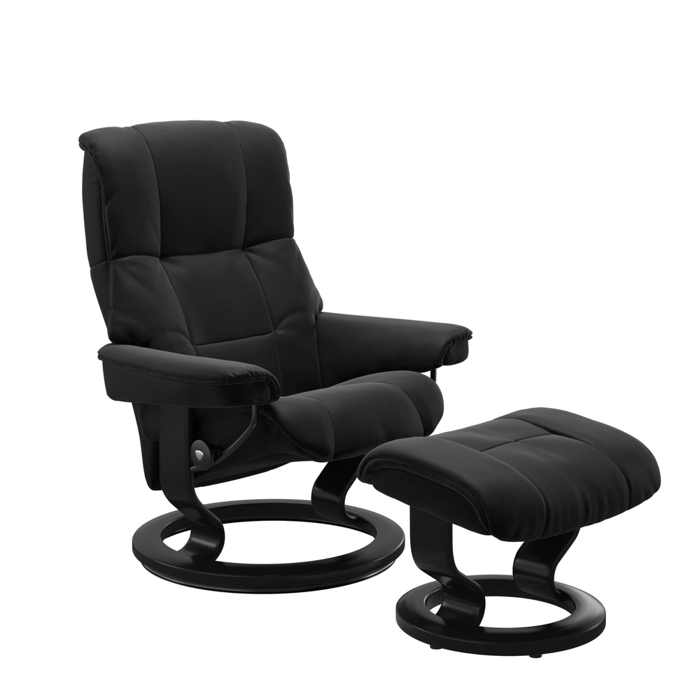 Mayfair Medium Recliner Chair & Stool with Classic Base by Stressless40266921214007
