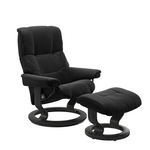 Mayfair Large Recliner Chair & Stool with Classic Base by Stressless