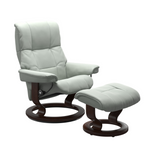 Mayfair Large Recliner Chair & Stool with Classic Base by Stressless