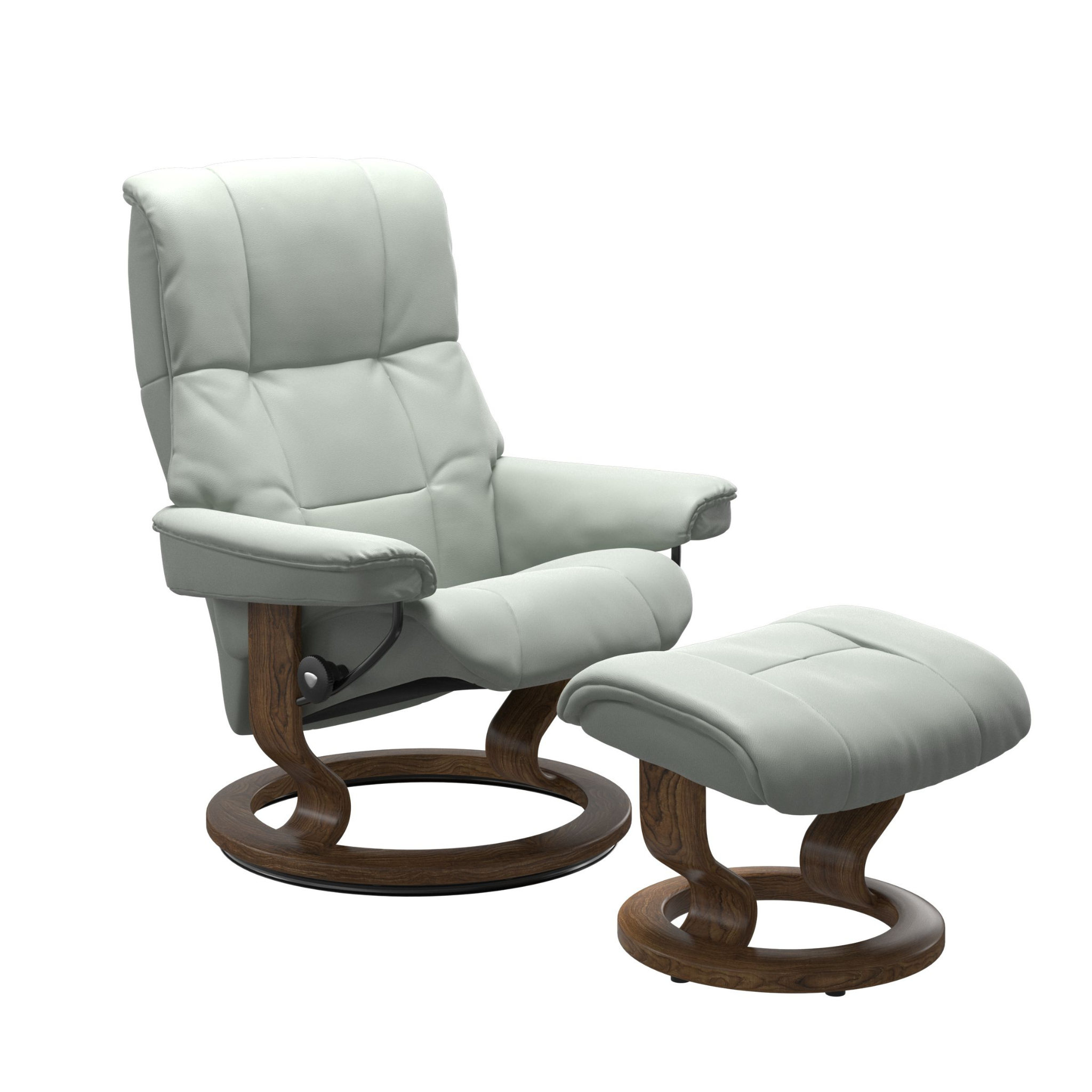 Mayfair Large Recliner Chair & Stool with Classic Base by Stressless
