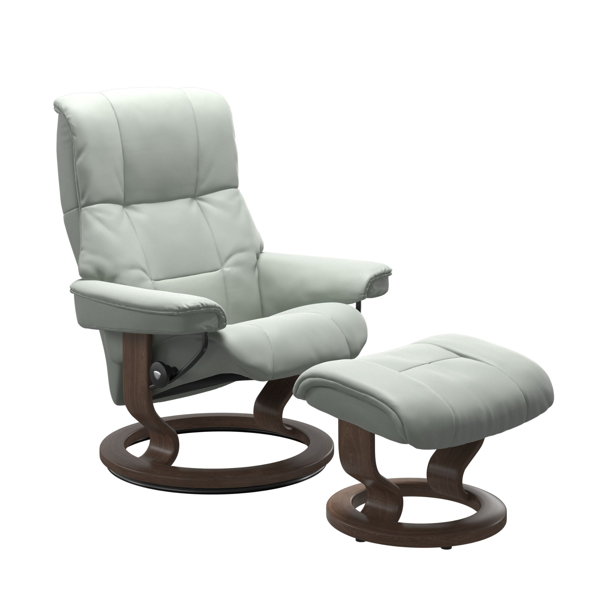 Mayfair Large Recliner Chair & Stool with Classic Base by Stressless