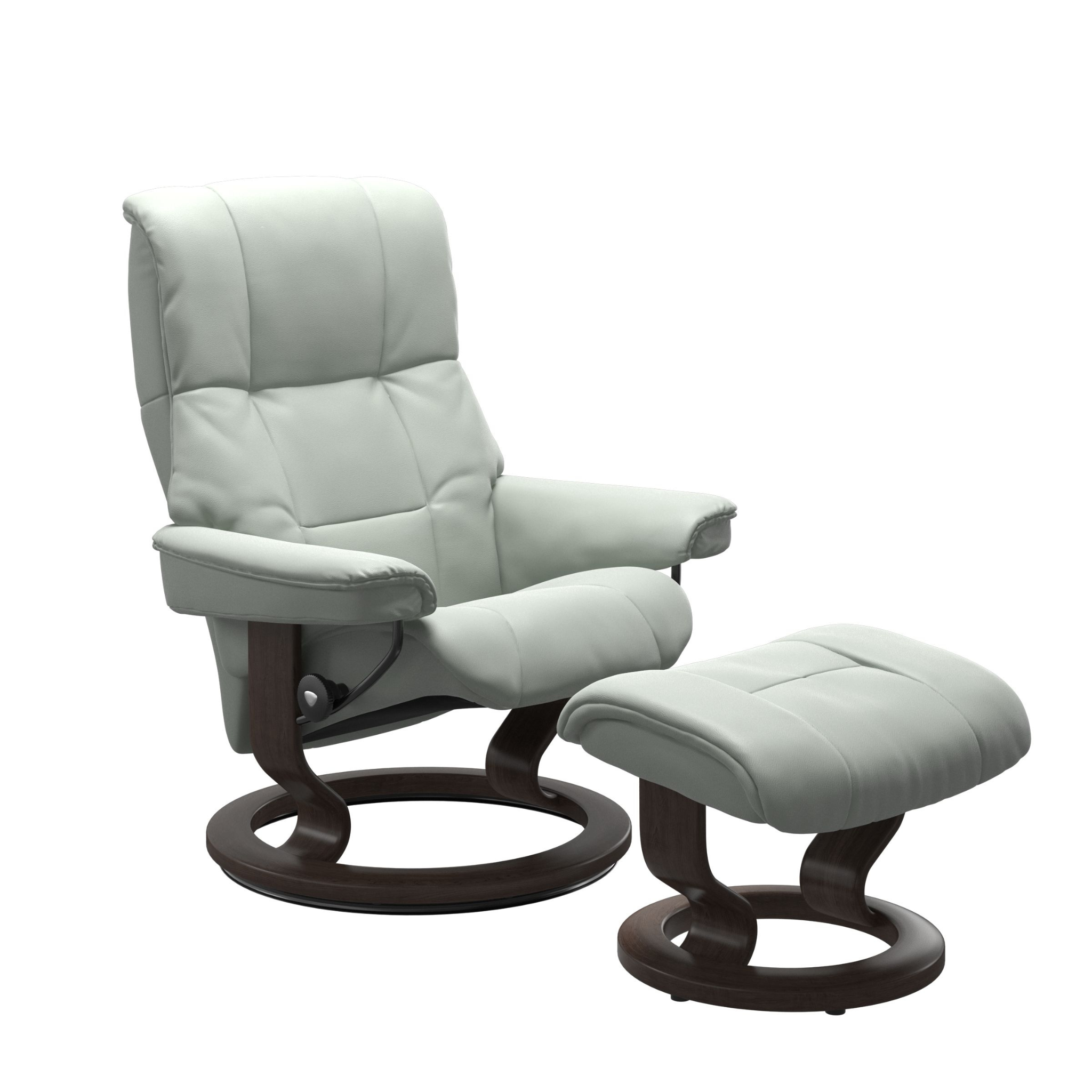Mayfair Large Recliner Chair & Stool with Classic Base by Stressless