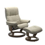 Mayfair Large Recliner Chair & Stool with Classic Base by Stressless