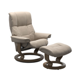 Mayfair Large Recliner Chair & Stool with Classic Base by Stressless