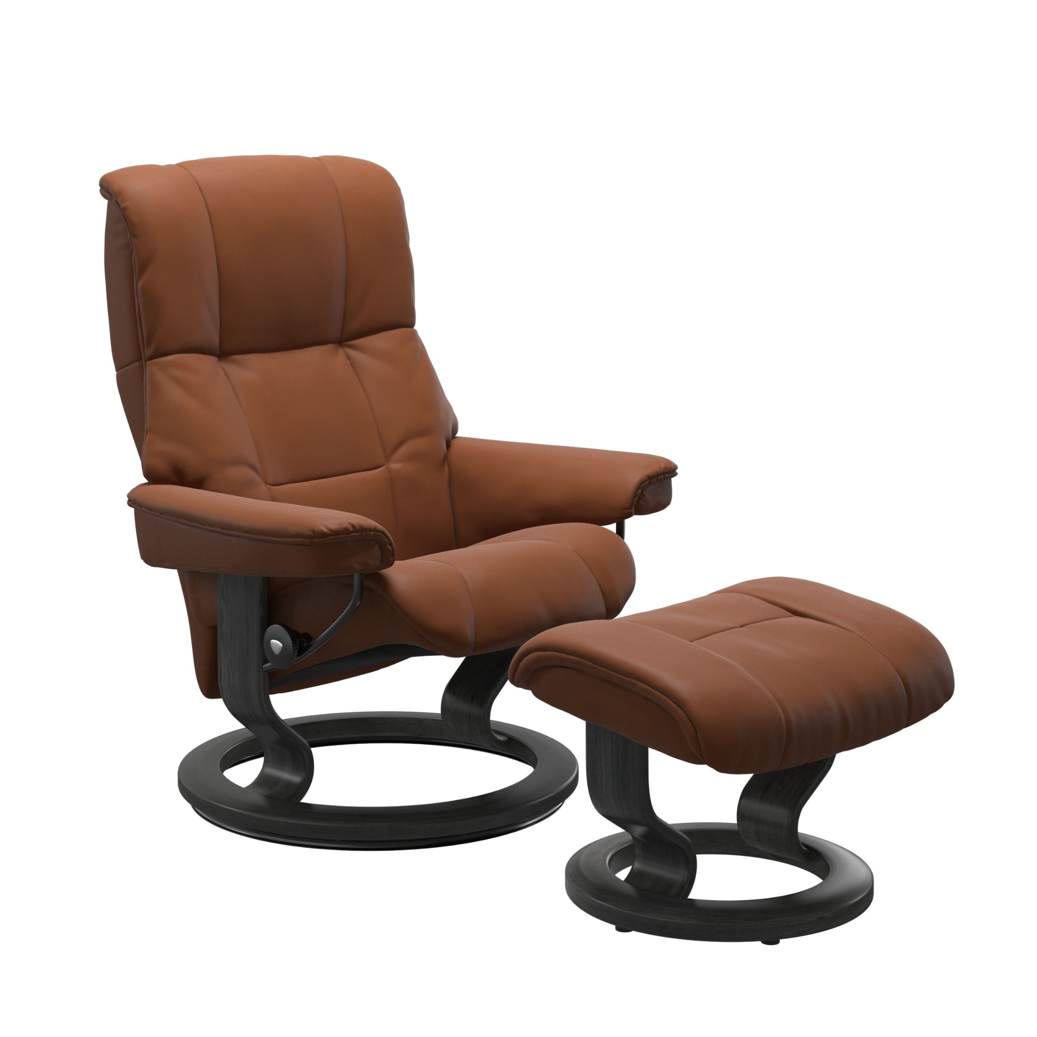 Mayfair Medium Recliner Chair & Stool with Classic Base by Stressless