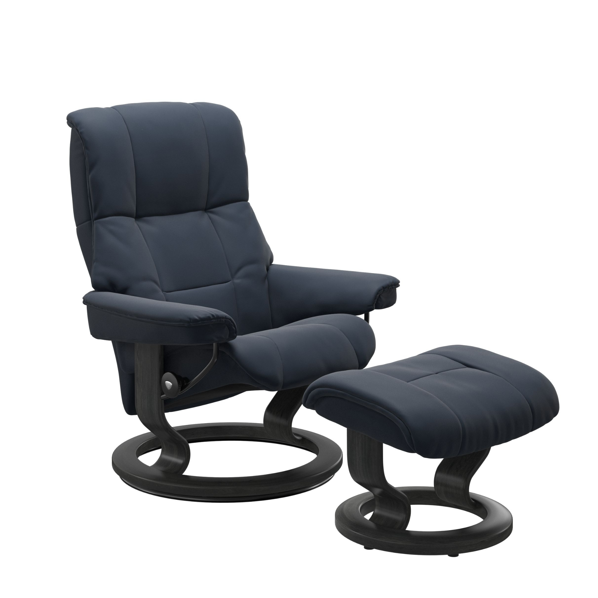 Mayfair Medium Recliner Chair & Stool with Classic Base by Stressless