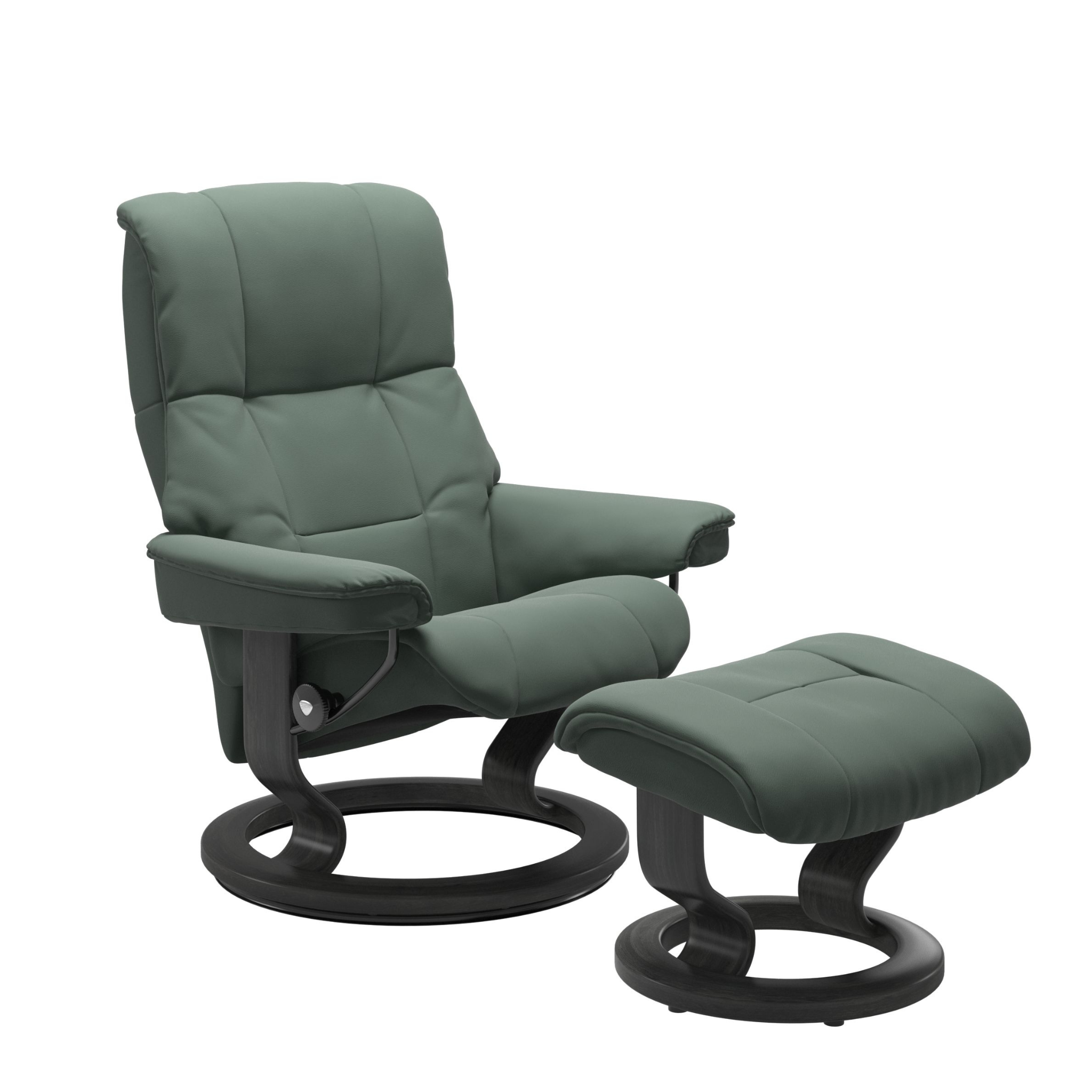 Mayfair Medium Recliner Chair & Stool with Classic Base by Stressless
