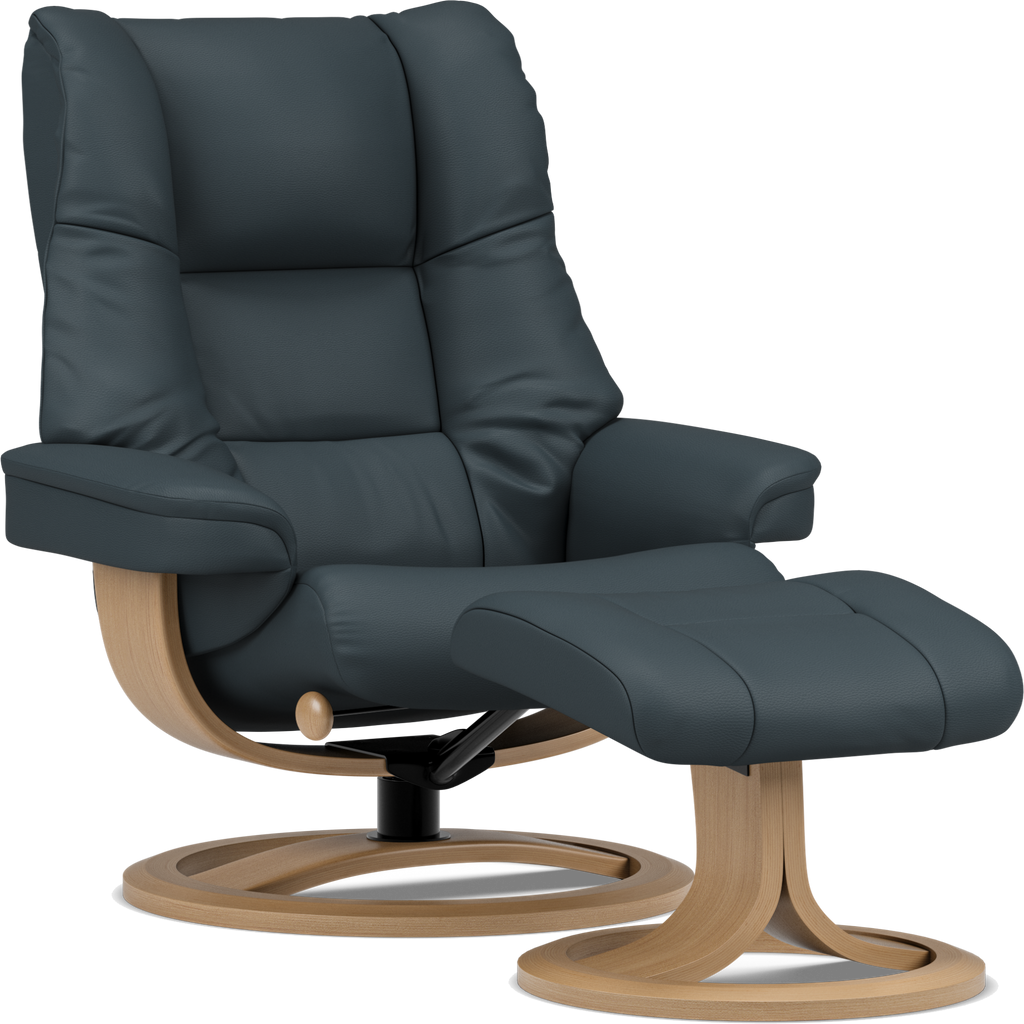 Nordic 60 Recliner Chair with Ottoman by IMG