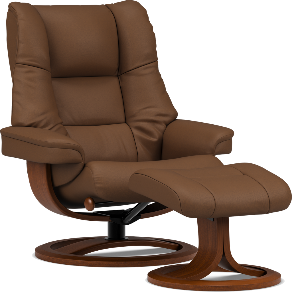 Nordic 60 Recliner Chair with Ottoman by IMG