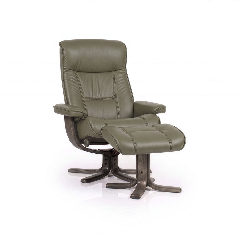 Nordic 21 Recliner Chair with Ottoman by IMG
