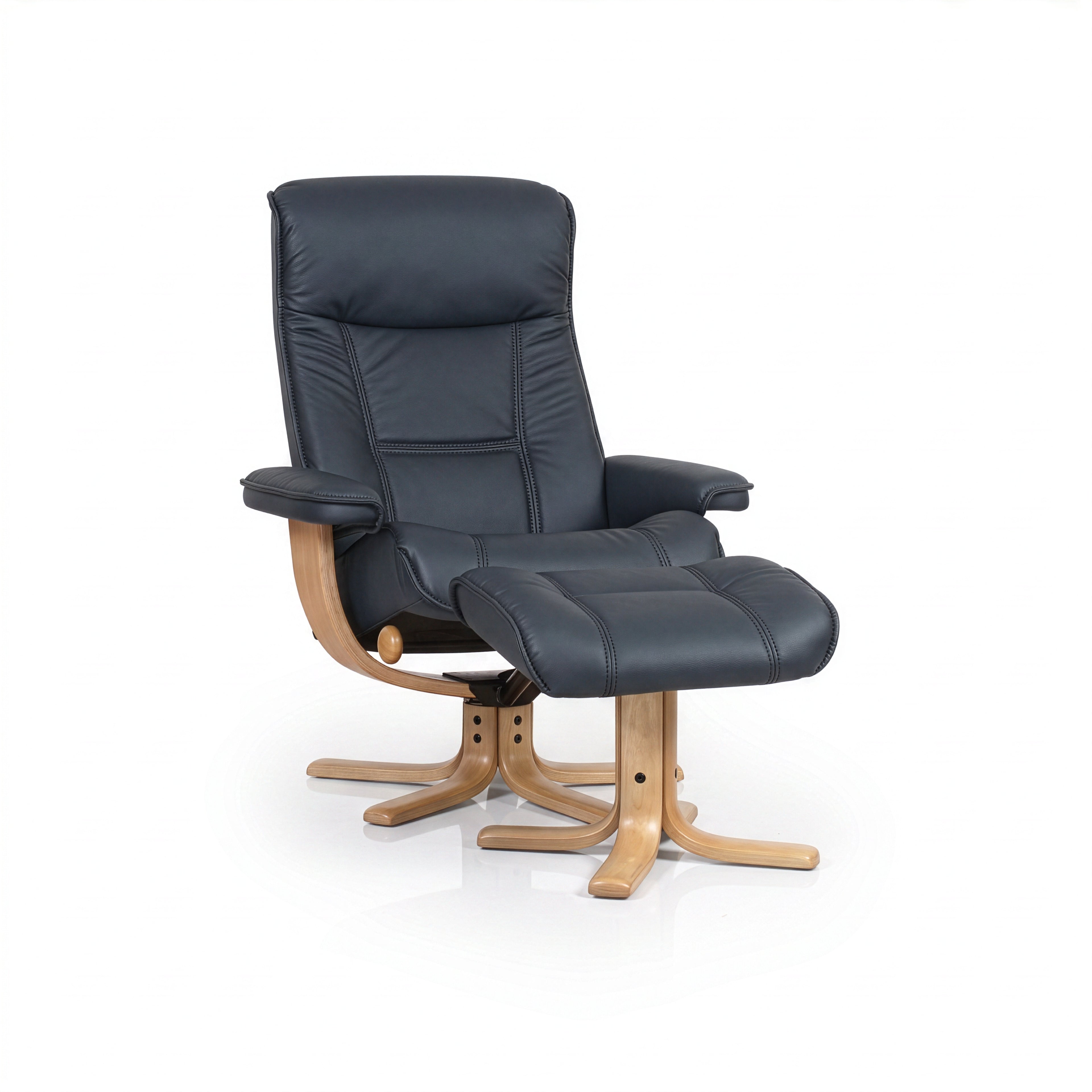 Nordic 21 Recliner Chair with Ottoman by IMG