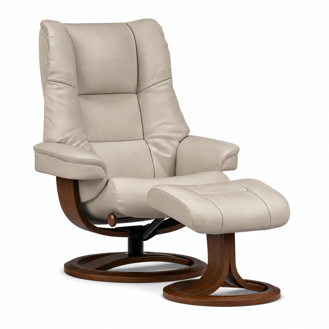Nordic 60 Recliner Chair with Ottoman by IMG