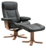 Nordic 21 Recliner Chair with Ottoman by IMG