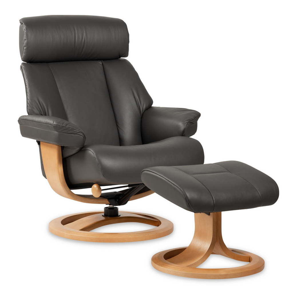 Nordic 99 Recliner Chair with Ottoman by IMG