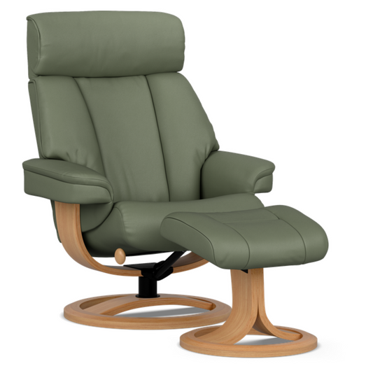 Nordic 99 Recliner Chair with Ottoman by IMG