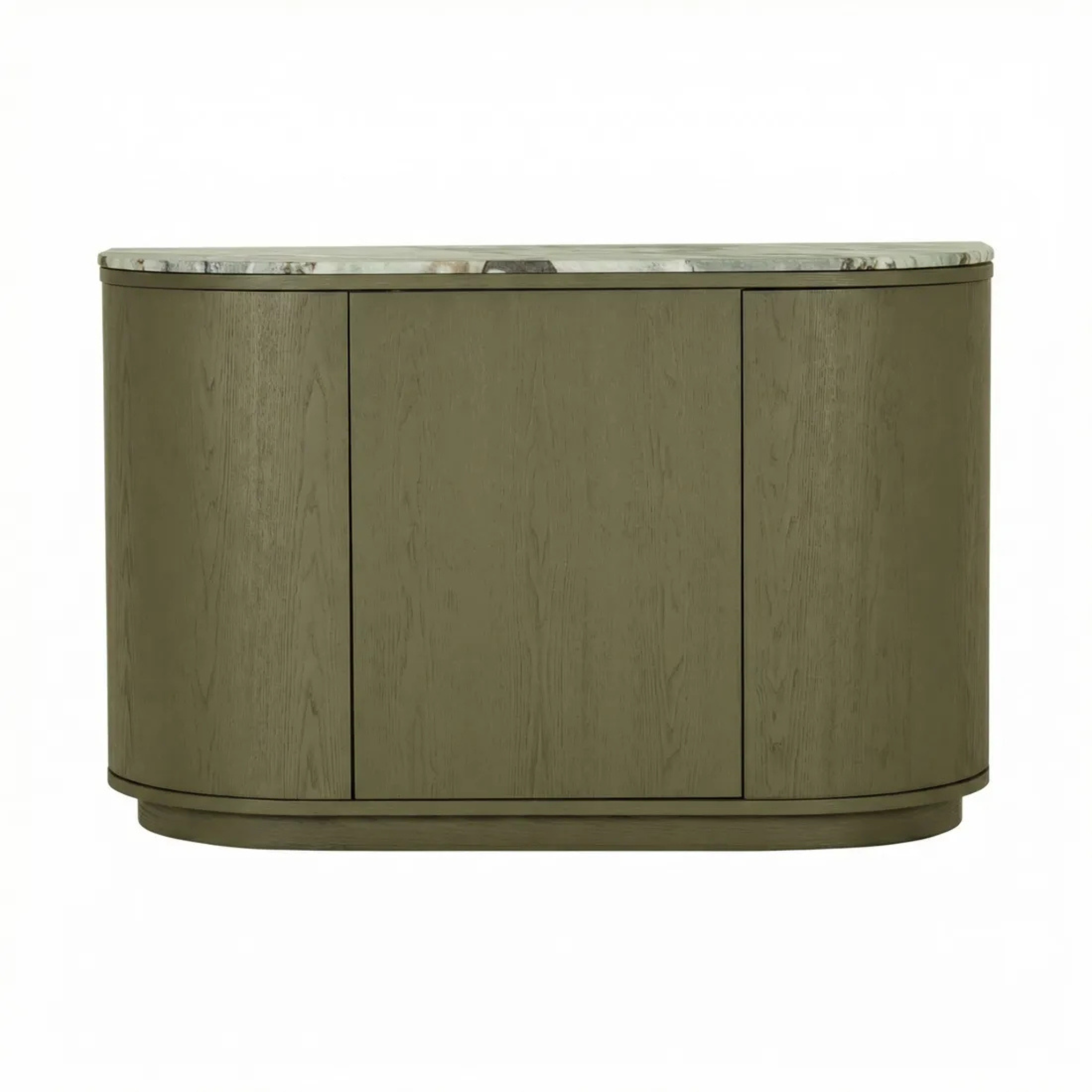 Oberon Crescent Marble Storage Unit - Marine Marble - Thyme by GlobeWest