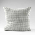 Ordonne Linen Houndstooth Cushion Pistachio