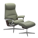 Phillip Large Cross Base Recliner Chair & Stool by Stressless