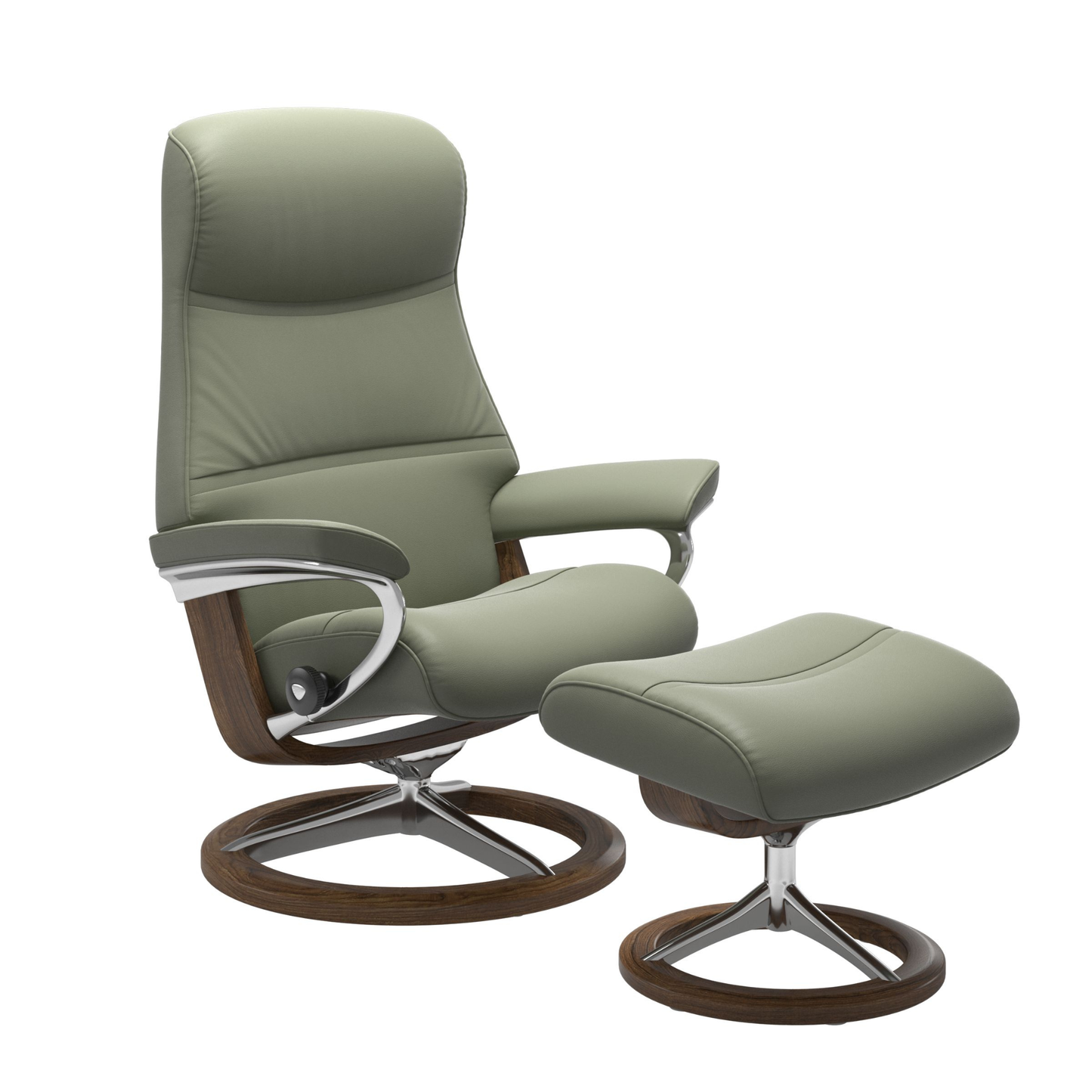 Phillip Large Signature Recliner Chair & Stool by Stressless