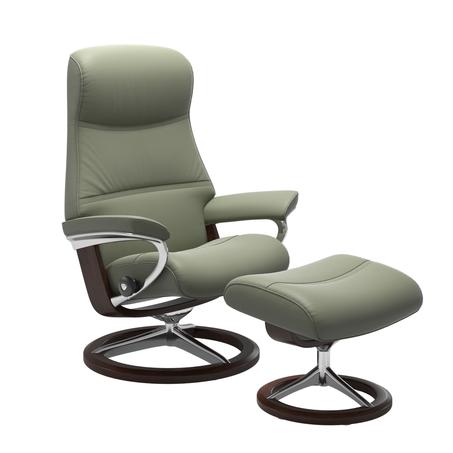 Phillip Large Signature Recliner Chair & Stool by Stressless