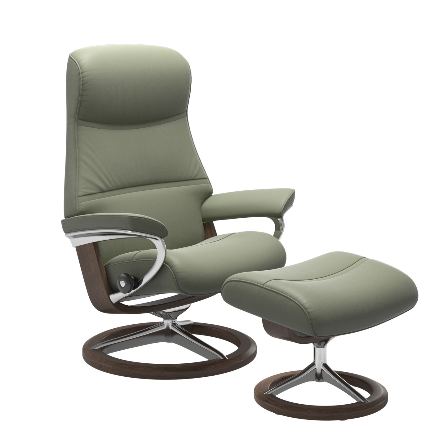 Phillip Large Signature Recliner Chair & Stool by Stressless