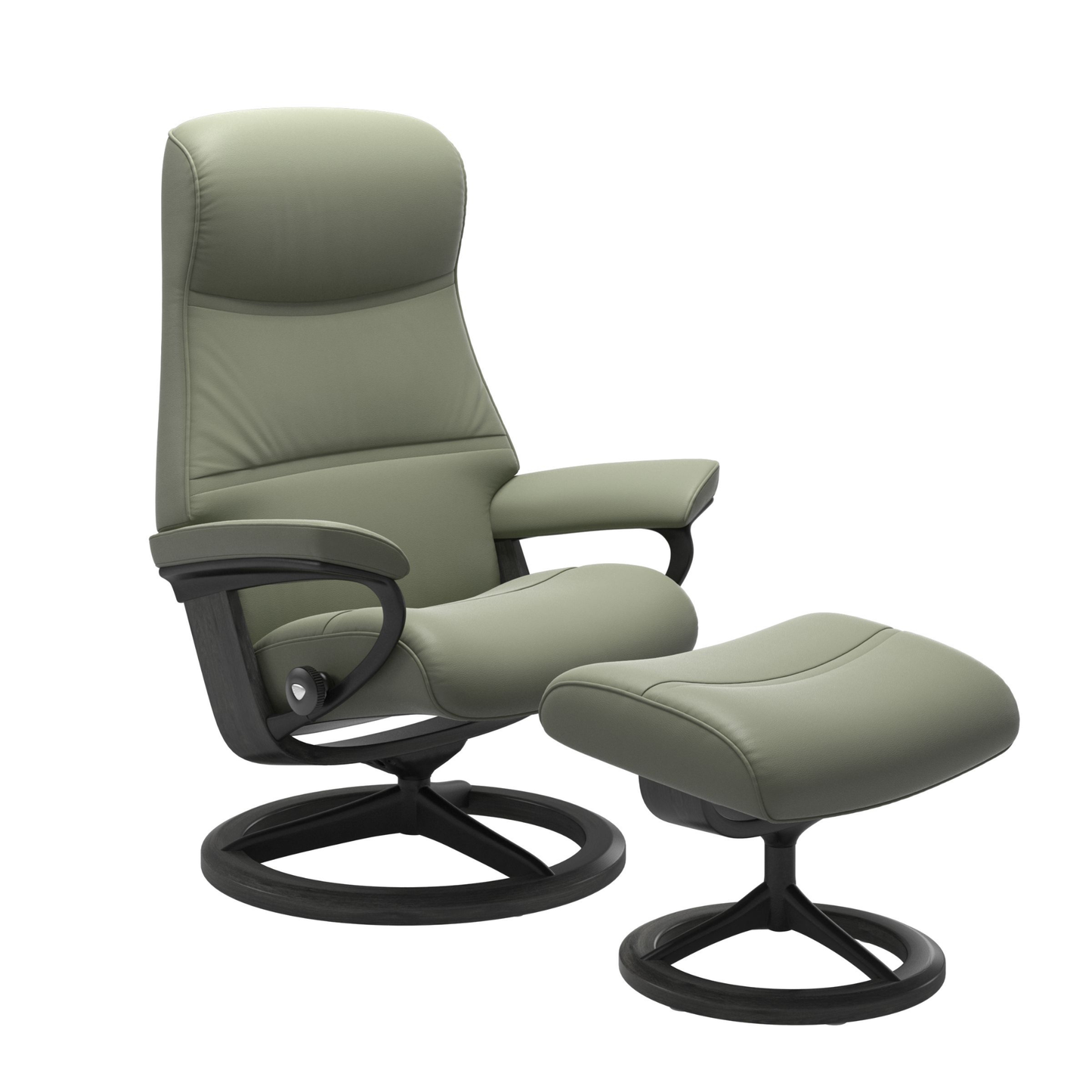 Phillip Large Signature Recliner Chair & Stool by Stressless