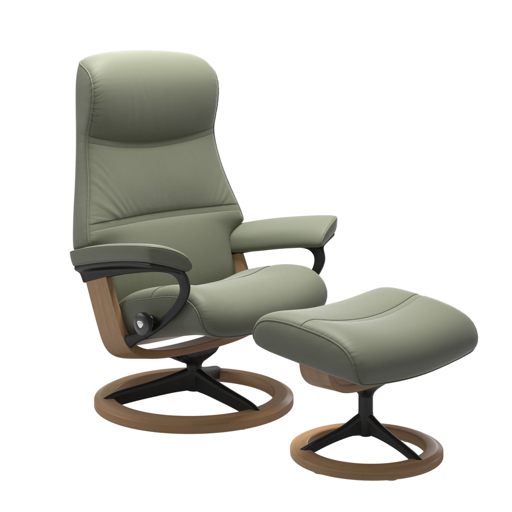 Phillip Large Signature Recliner Chair & Stool by Stressless