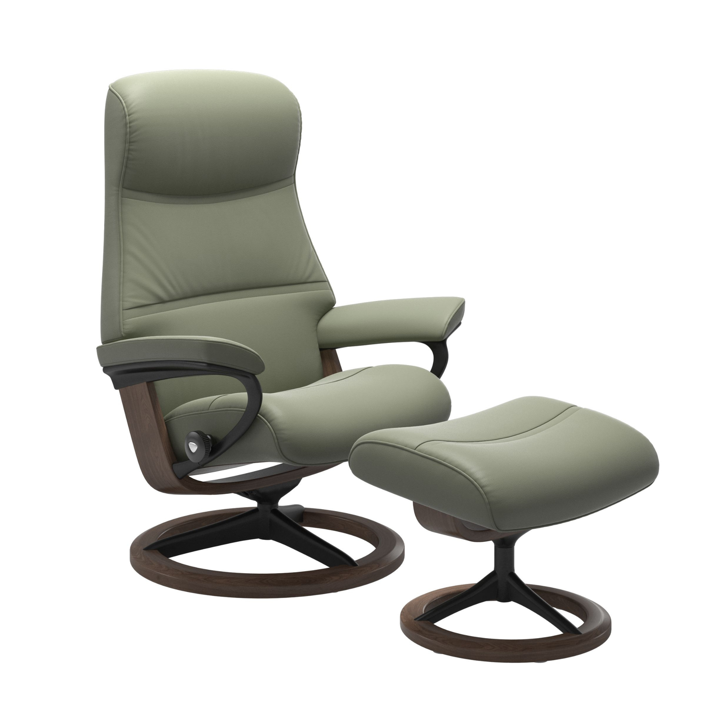 Phillip Large Signature Recliner Chair & Stool by Stressless
