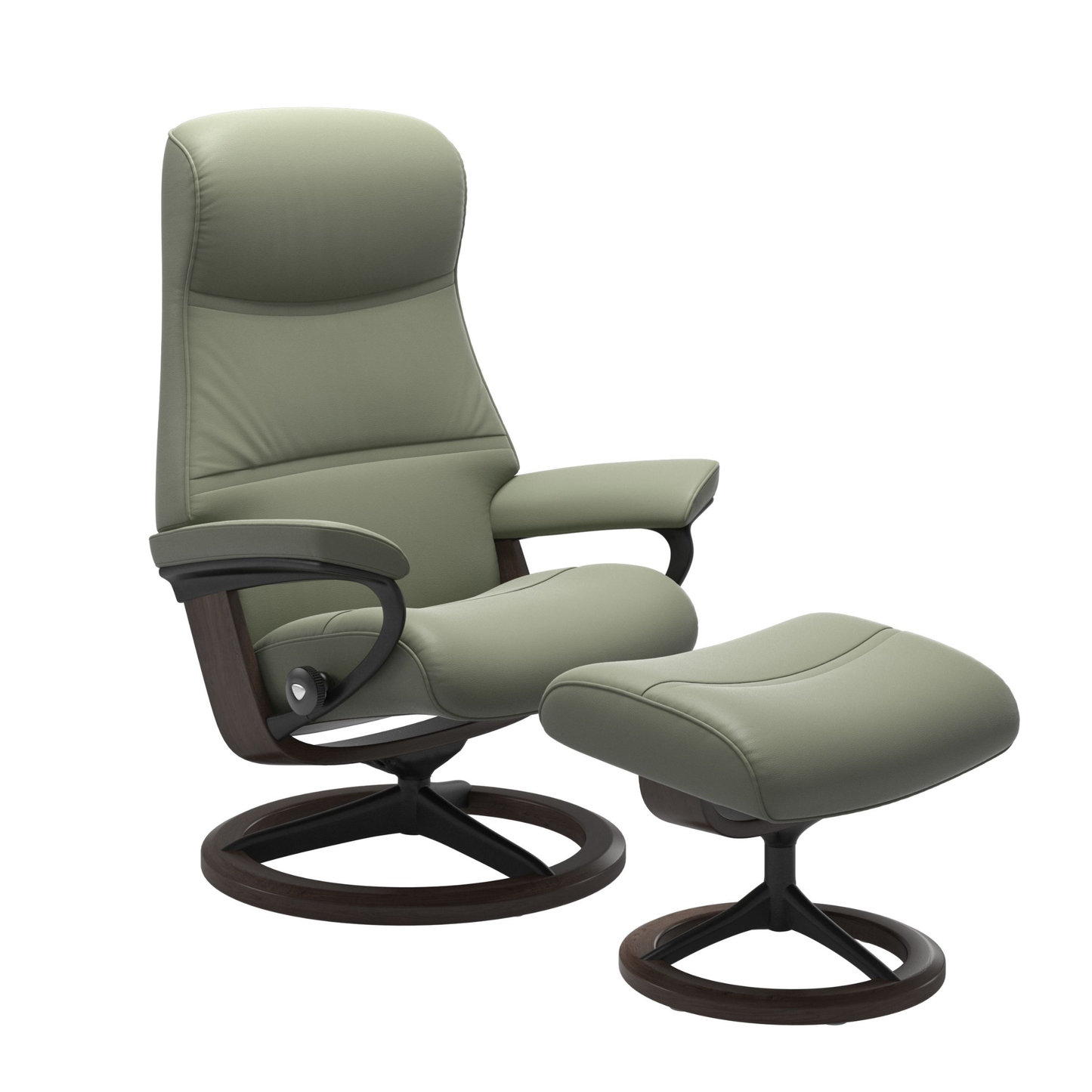 Phillip Large Signature Recliner Chair & Stool by Stressless