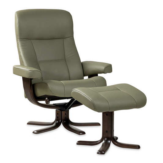 Nordic 11 Recliner Chair with Ottoman by IMG