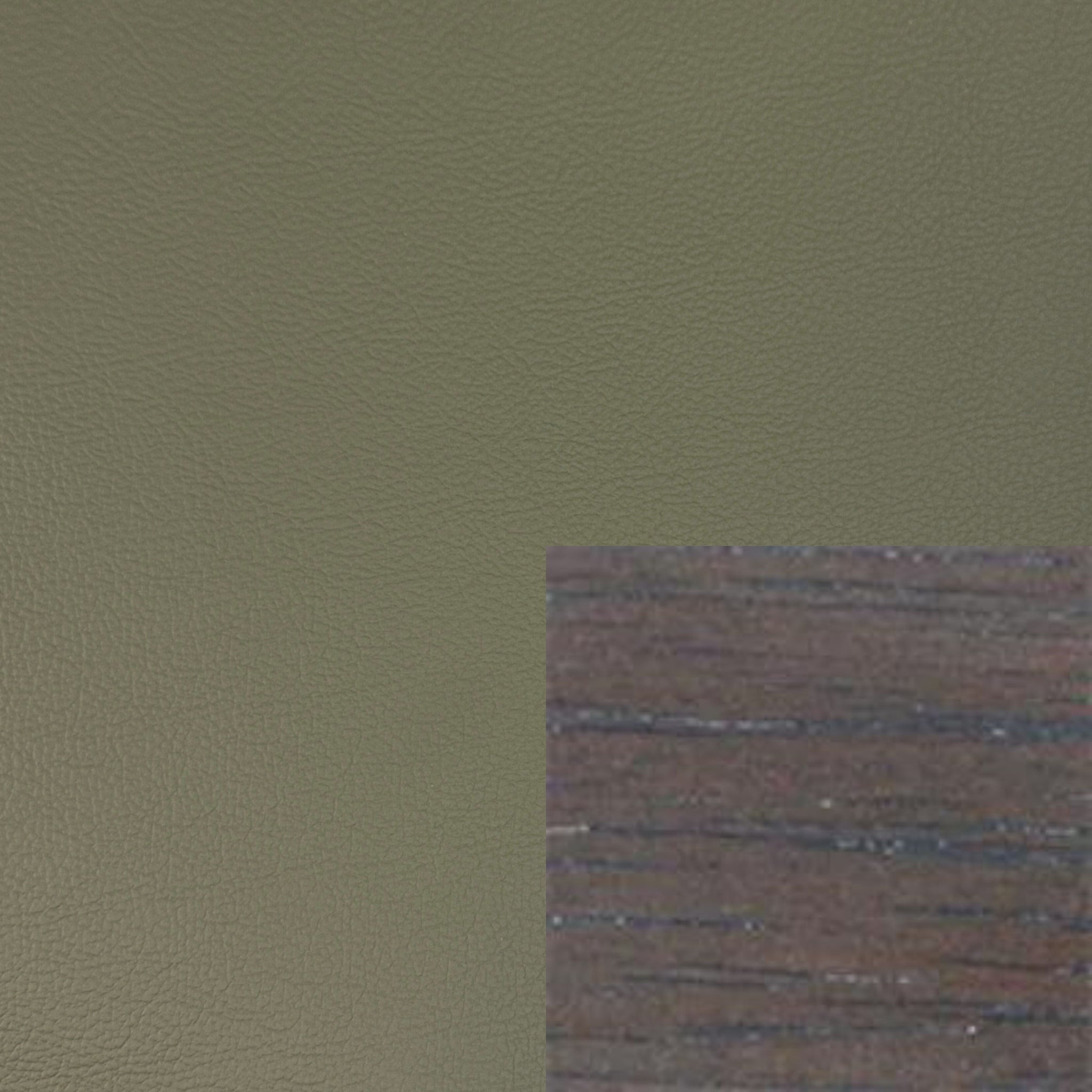 Prime Olive Leather with Grey Ash Stained Timber