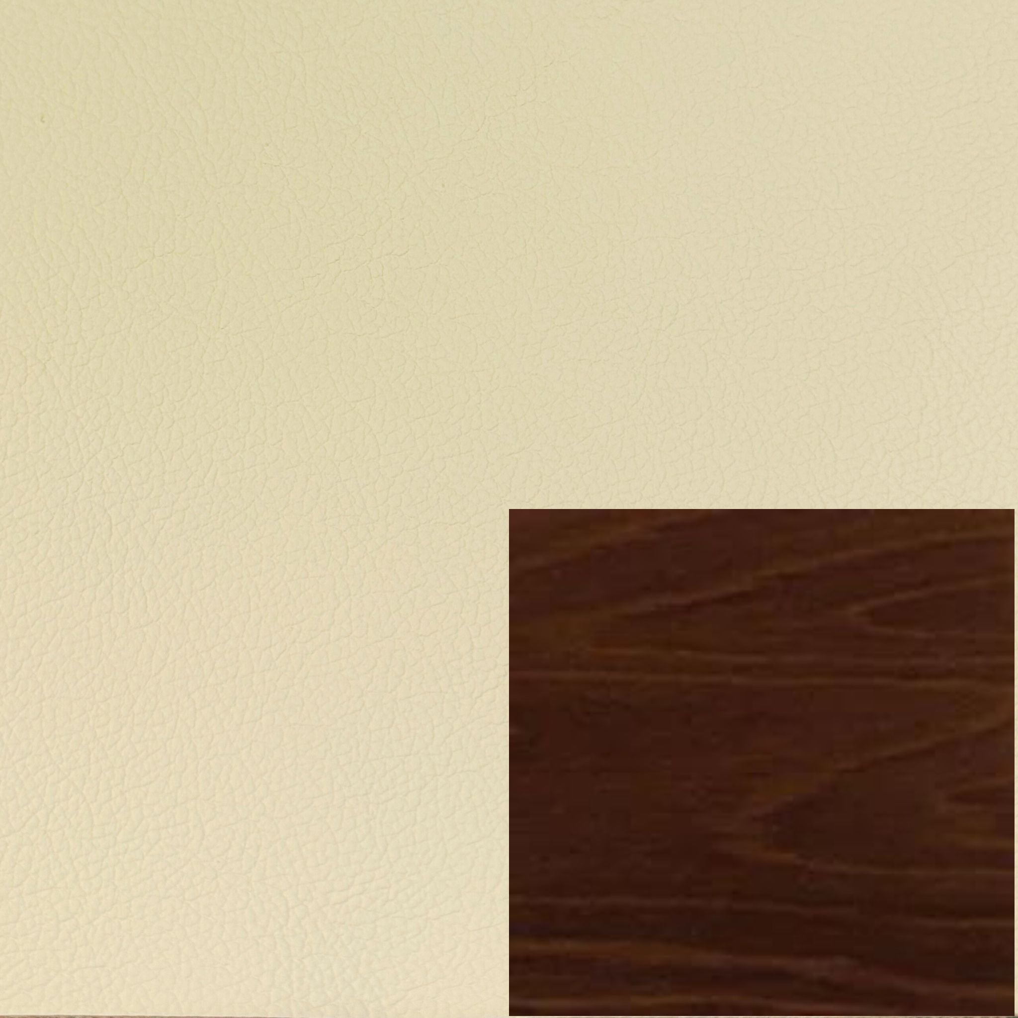 Prime Whisper Leather with American Walnut Stained Timber