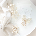 Quilling Angel Paper Hanging Ornament Off-White H11.5cm