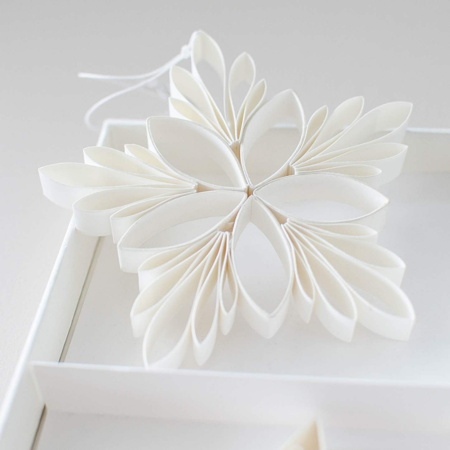 Quilling Star Trio - Off-White H10cm 3 Piece