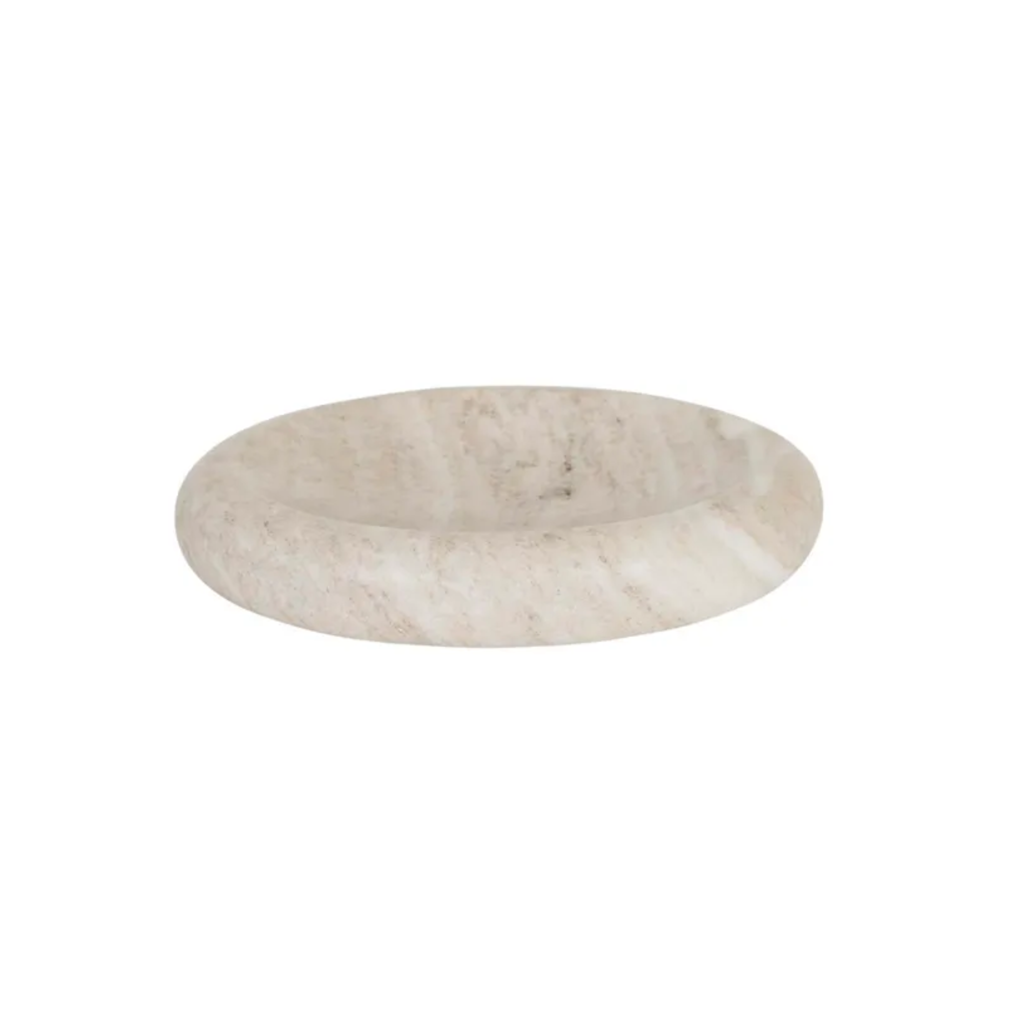 Rufus Indra Bowl Oat Marble by GlobeWest