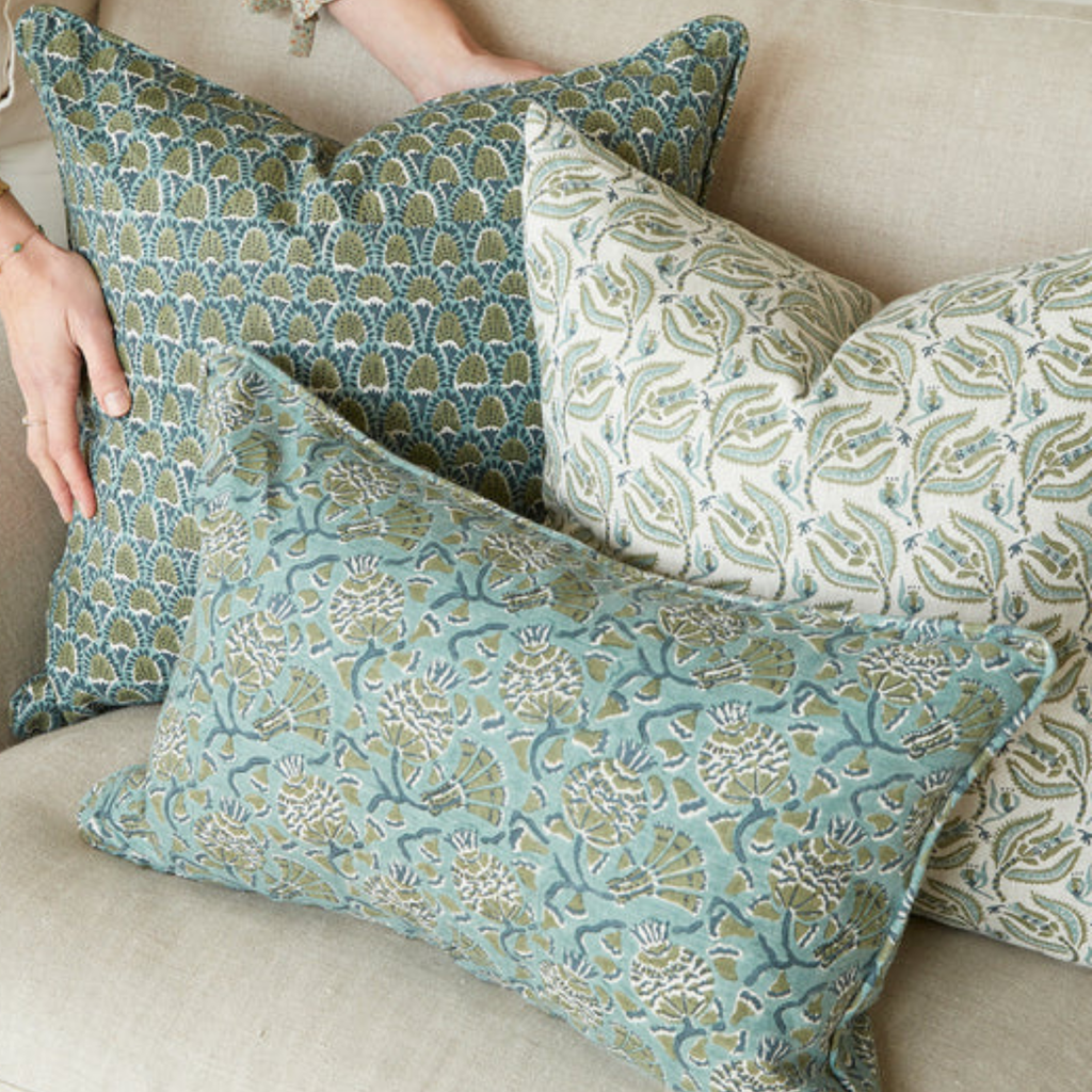 Scopello Slate Linen Cushion