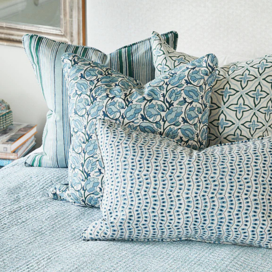 Tahiti Byzantine Linen Cushion